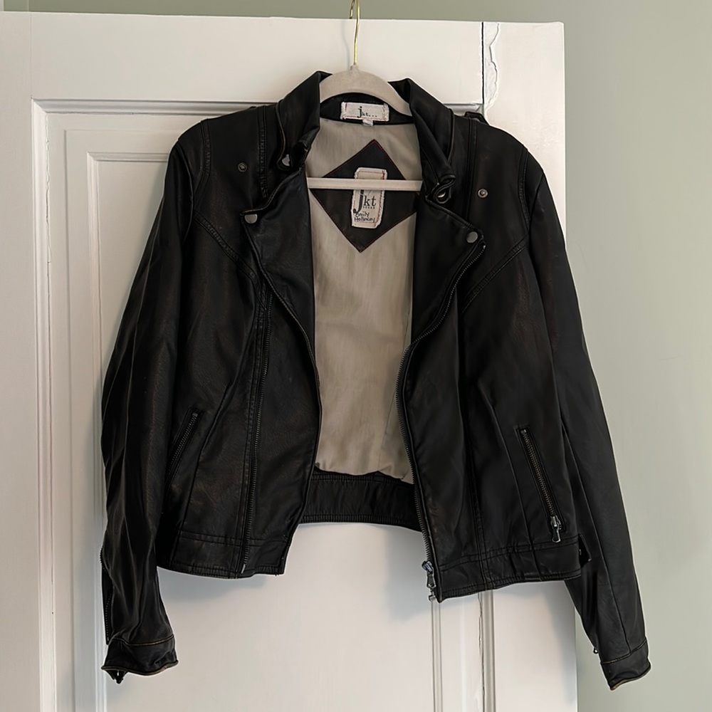 Vegan leather jacket